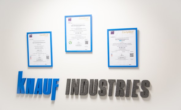 certyfikaty jakościowe Knauf Industries