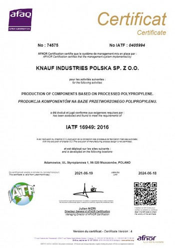 IATF 16949 Knauf Industries