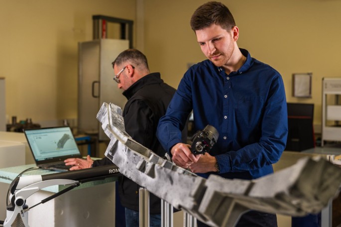 skanowanie_Francja skanowanie komponentu w Id Lab Knauf Industries